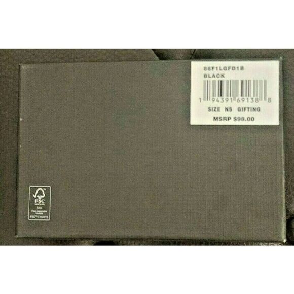 Michael Kors 86F1LGFD1B Men Front Pocket Wallet Black Logo Card Case Key Chain - Picture 3 of 6